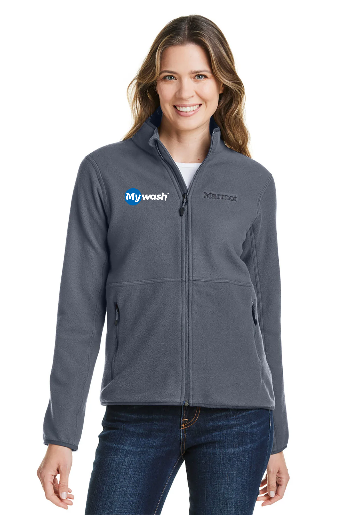 Marmot Ladies Rocklin Custom Jackets, Steel Onyx [MyWash Car Wash]