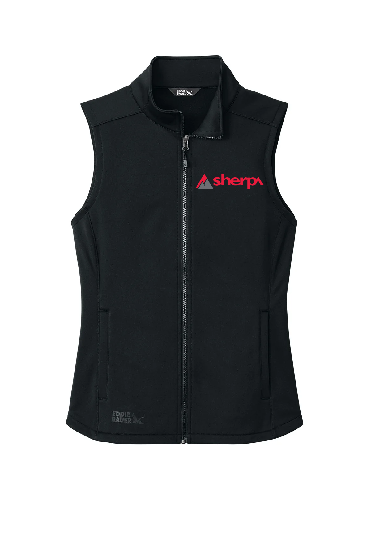Eddie Bauer Womens Smooth Mid Layer Custom Fleece Vests, Black [Sherpa LLC]
