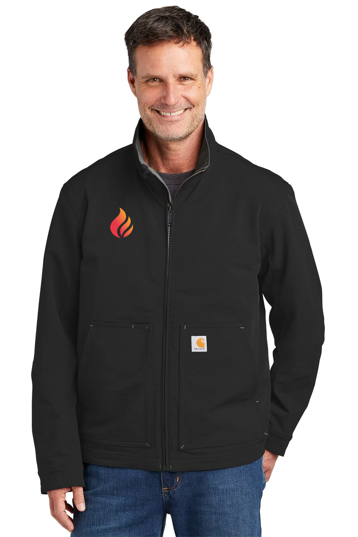 Carhartt Super Dux Branded Soft Shell Jackets, Black [Fire Solutions]