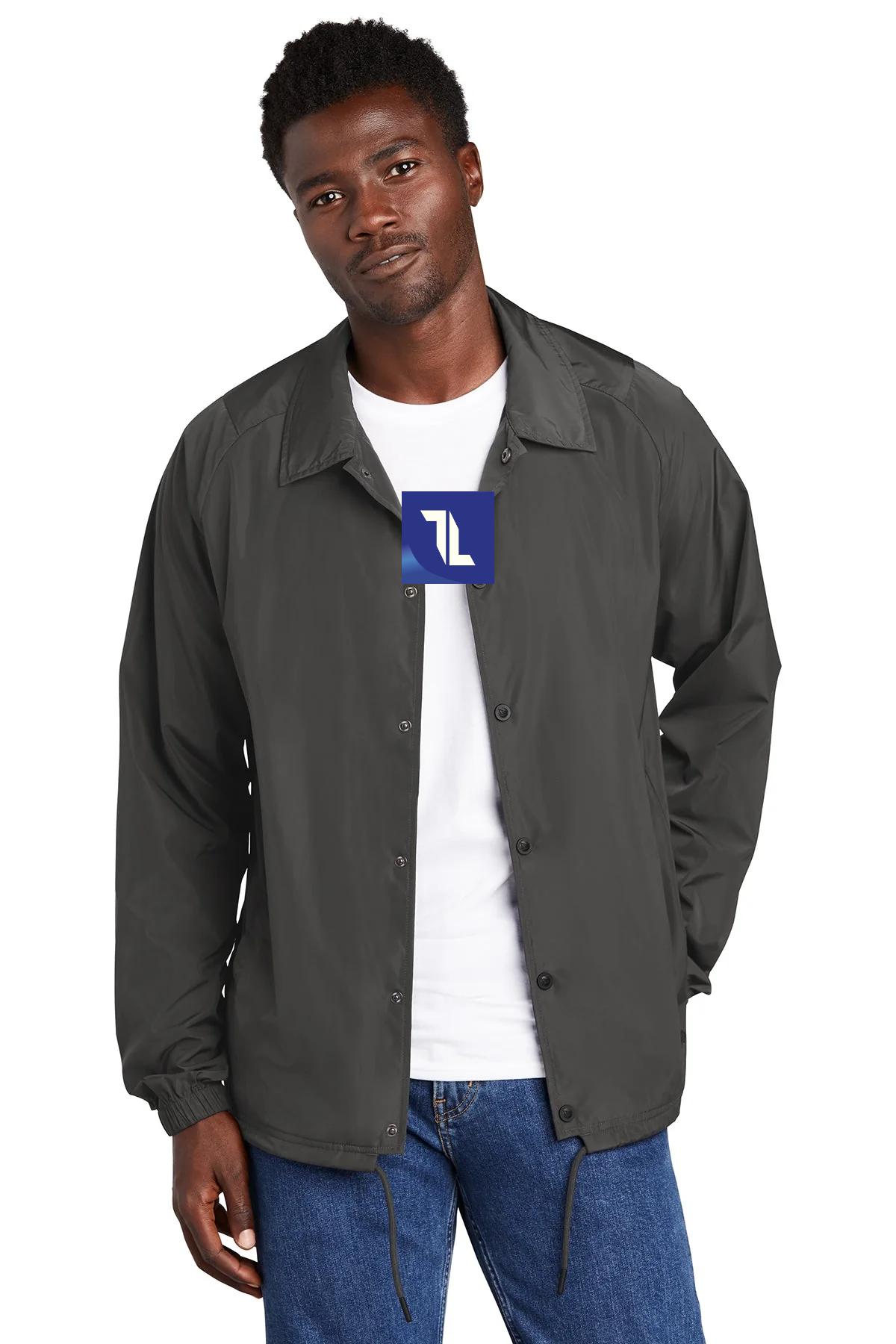 New Era Branded Coach Jackets, Graphite [Tetralogicx]