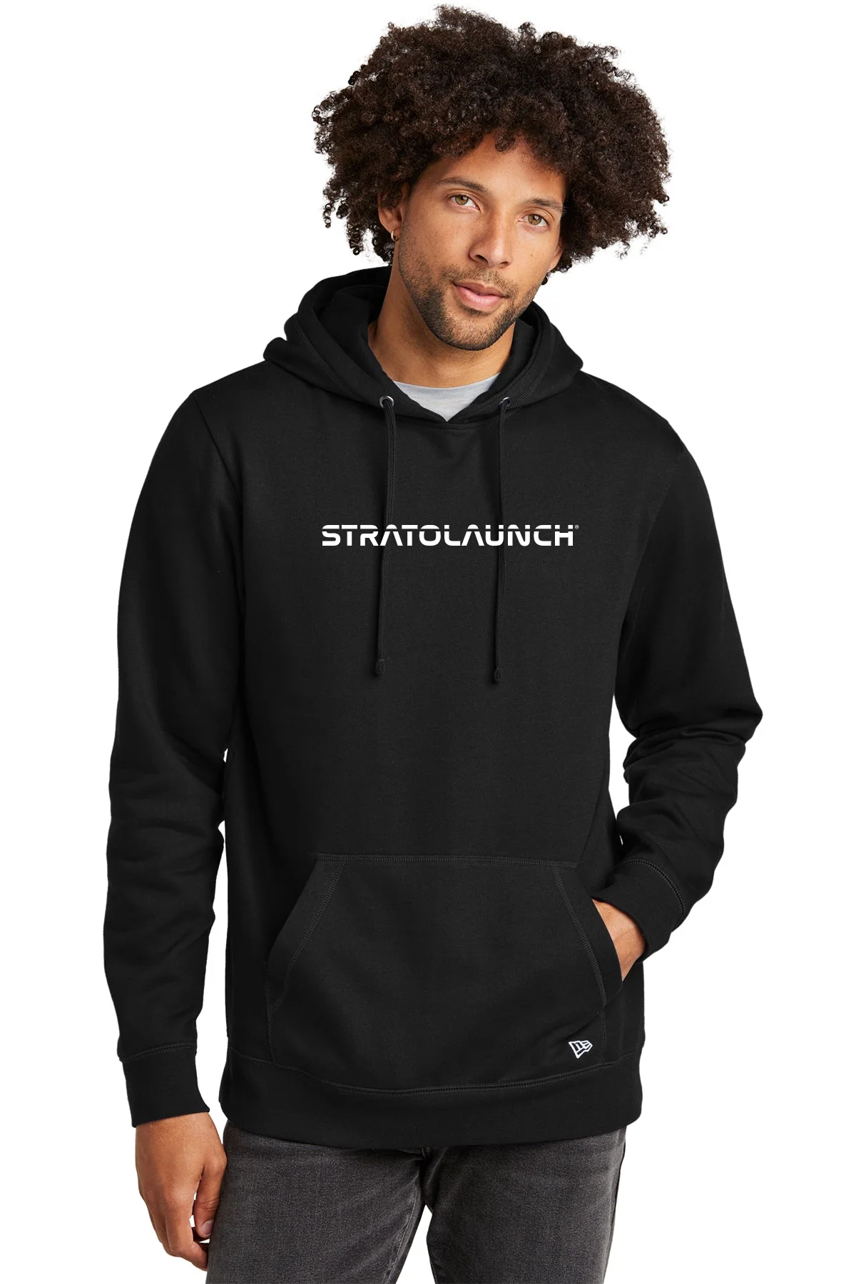 New Era Comeback Fleece Customized Hoodies, Black [Stratolaunch]