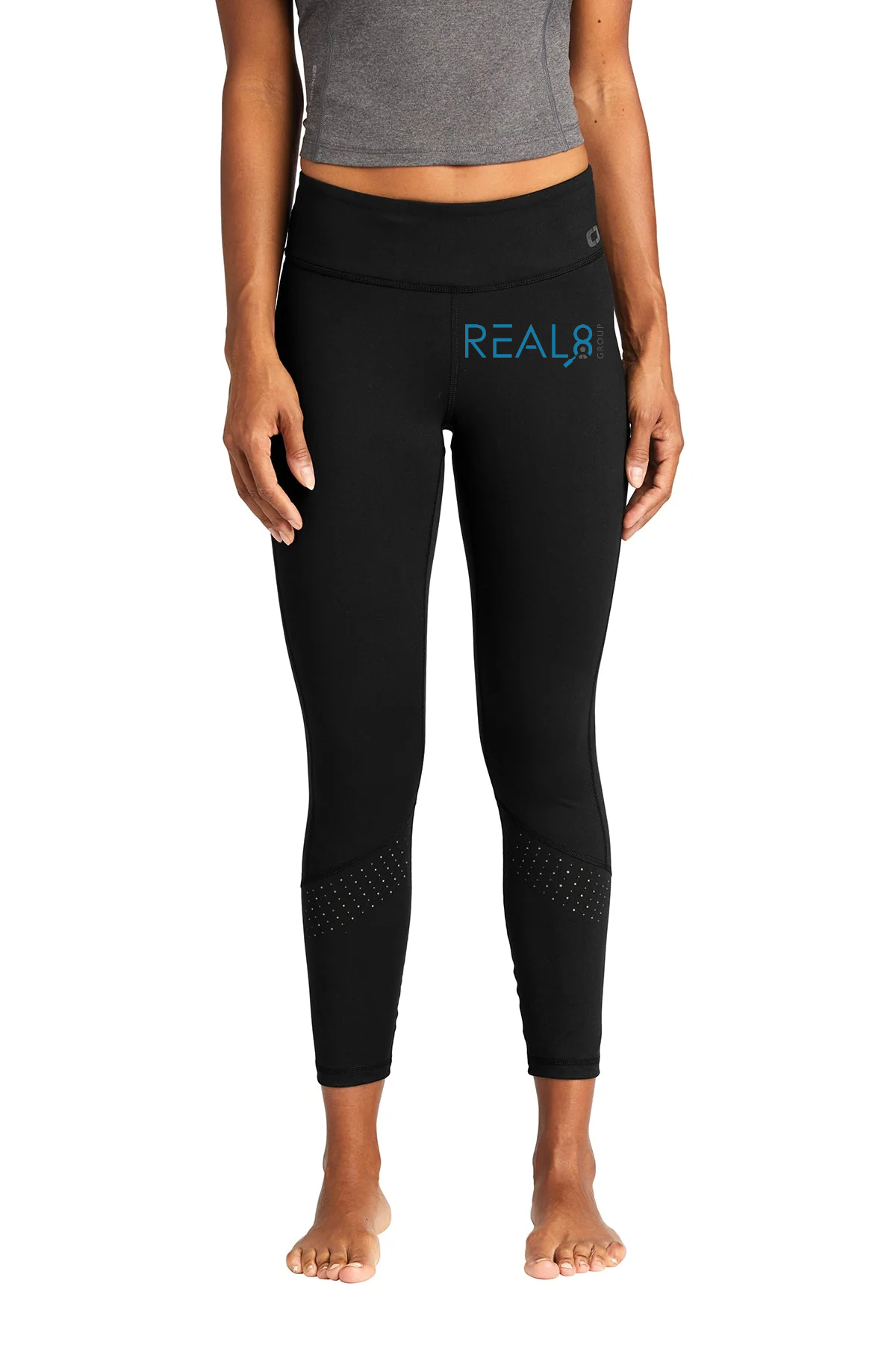 OGIO ENDURANCE Ladies Laser Tech Custom Leggings, Blacktop [Real8 Group]