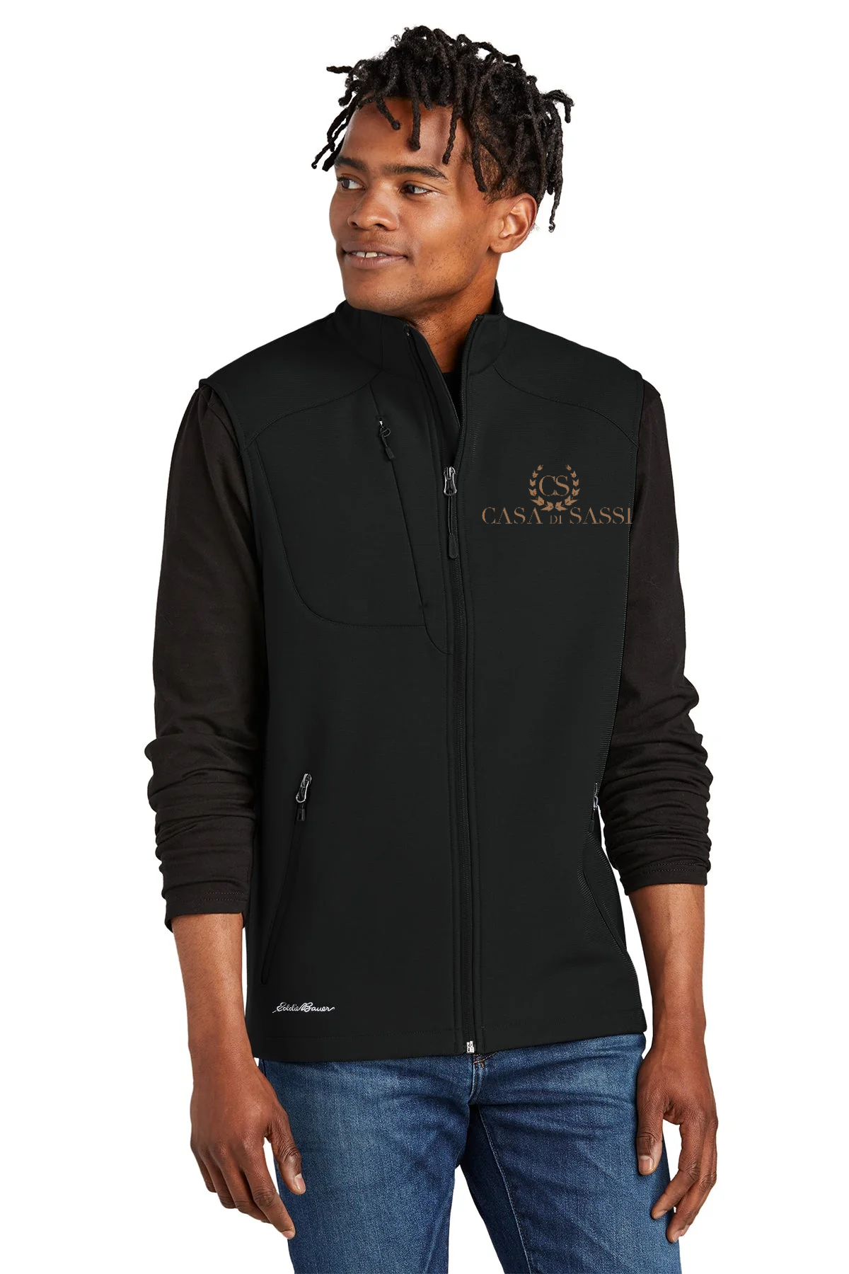 Eddie Bauer Stretch Soft Shell Custom Vests, Deep Black [Casa Di Sassi  Crafted Collection Fall 2026]