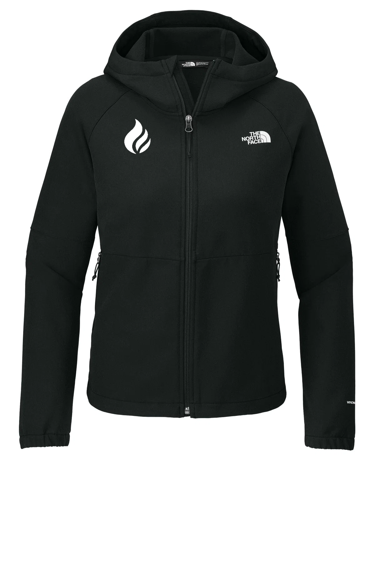 North Face Ladies Barr Lake Hooded Soft Shell Jackets, Black Heather [Fire Solutions]