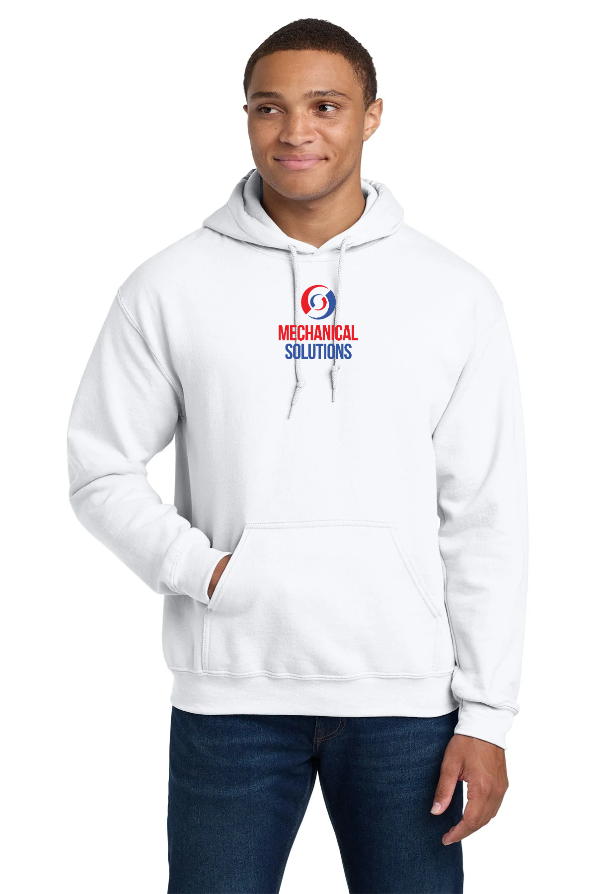 Gildan Heavy Blend Hooded Sweatshirt White [Mechanical Solutions]