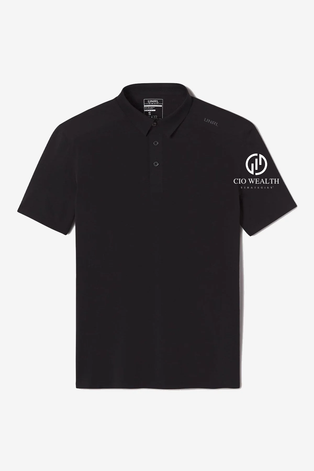 UNRL Legend Custom Polos, Matte Black [CIO Wealth Strategies]