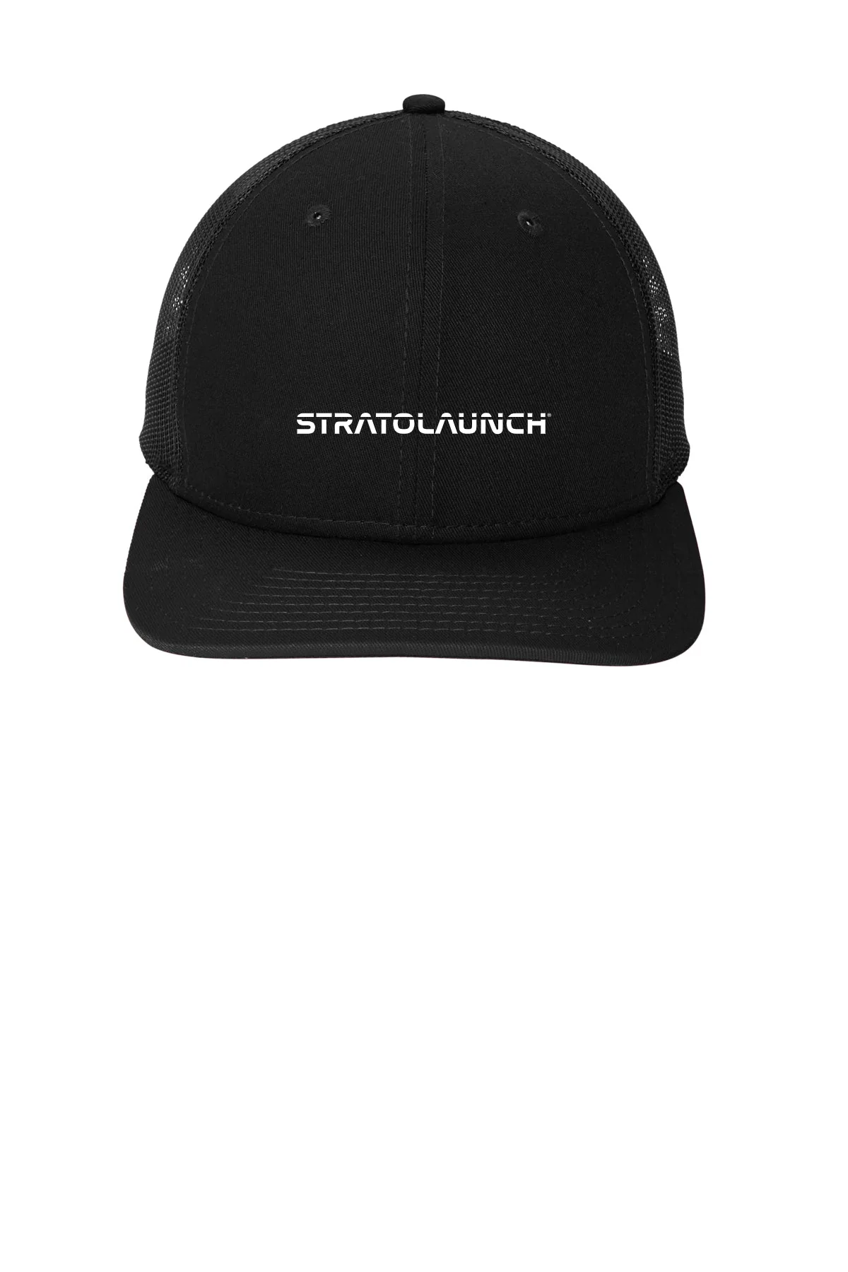 New Era Snapback Low Profile Trucker Custom Caps, Black [Stratolaunch]