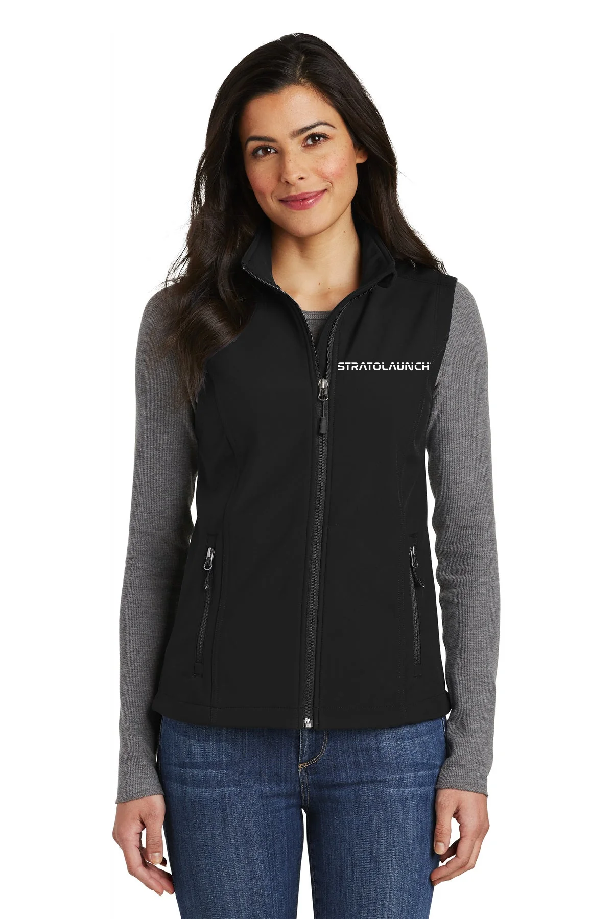 Port Authority Ladies Core Soft Shell Vest, Black [Stratolaunch]