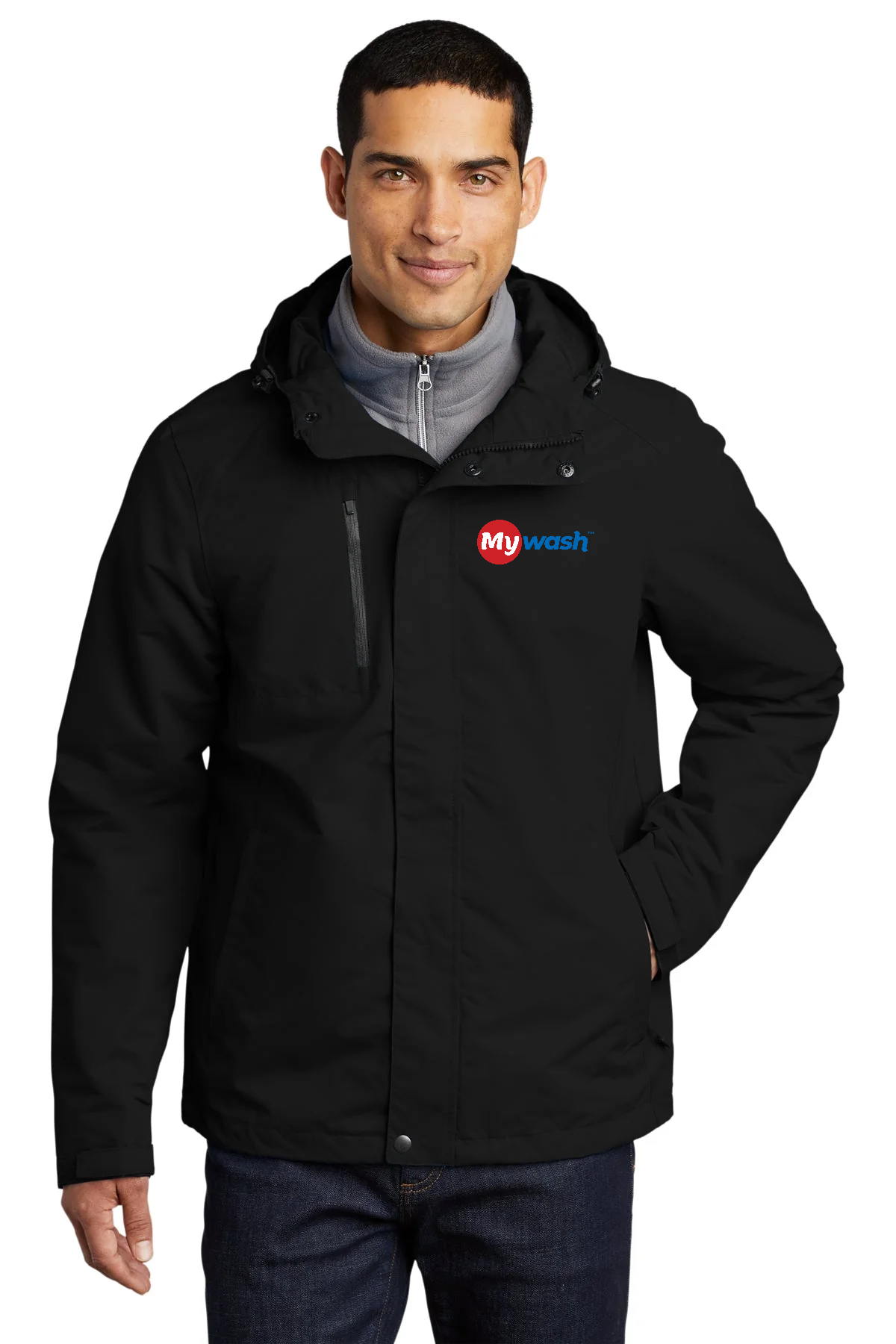 Port Authority All-Conditions Jacket, Black [MyWash Car Wash]