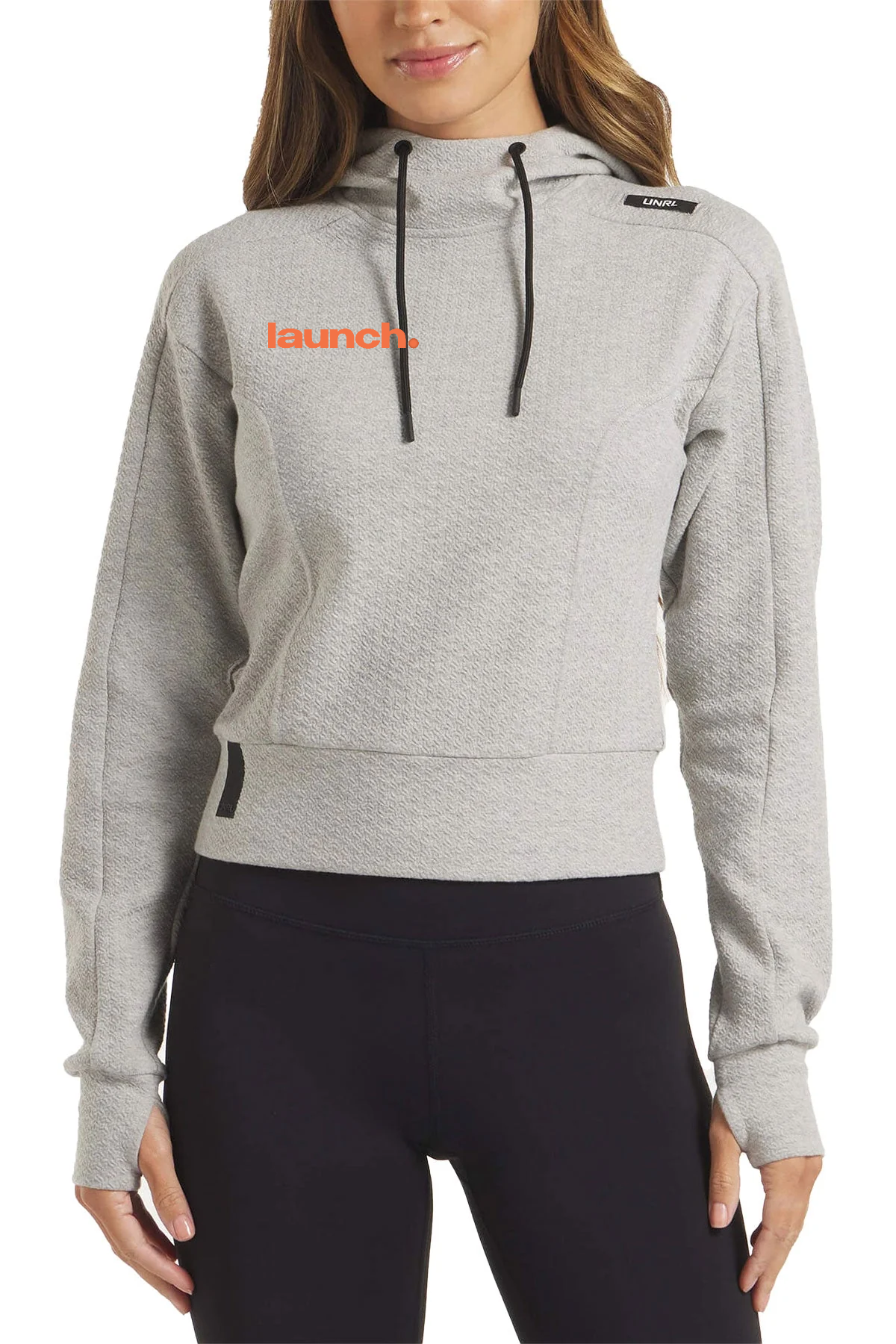 UNRL Womens Elevation Custom Hoodies, Heather Grey [Custom Clothing]