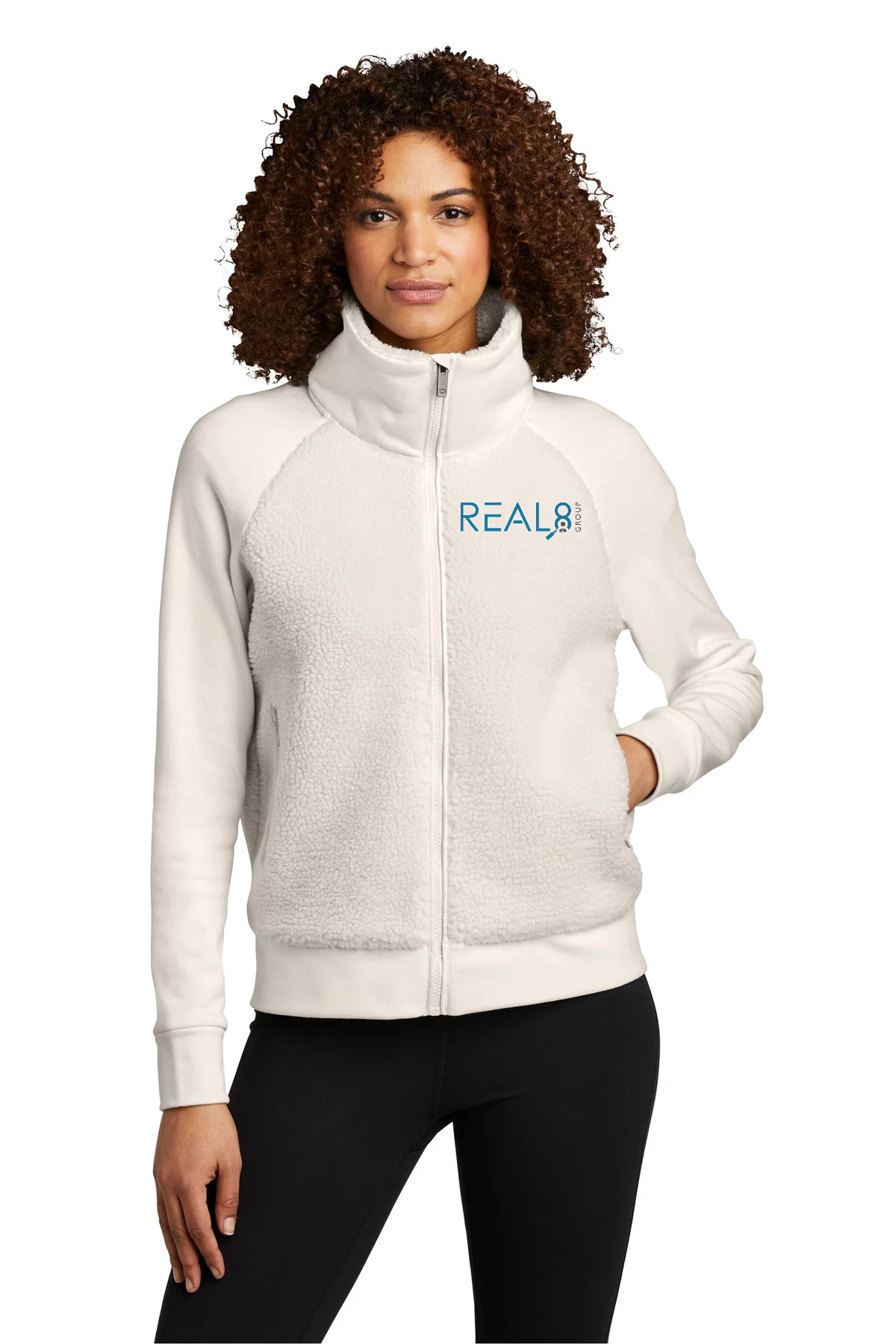 OGIO Ladies Luuma Customized Sherpa Jackets, Ivory Snow [Real8 Group]