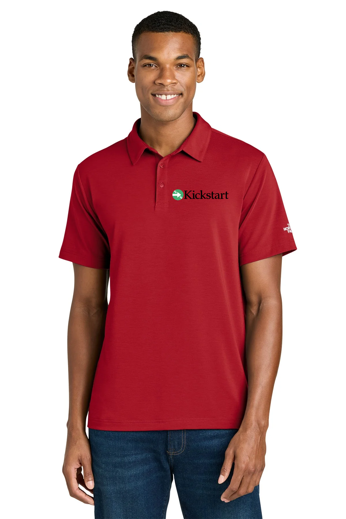 The North Face Canyon Crest Custom Polos, TNF Red [Georgia Kickstart]