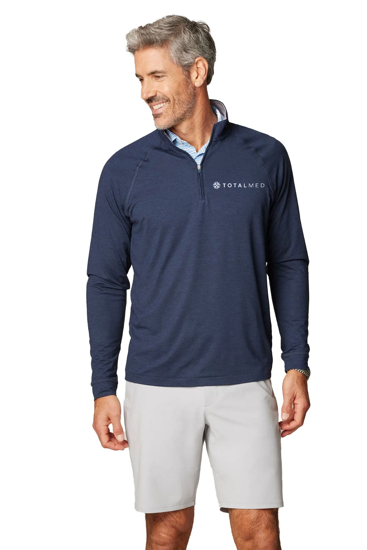 Johnnie O Freeborne Performance 1/4 Zip Custom Pullovers, Wake [TotalMed SURGE Store]