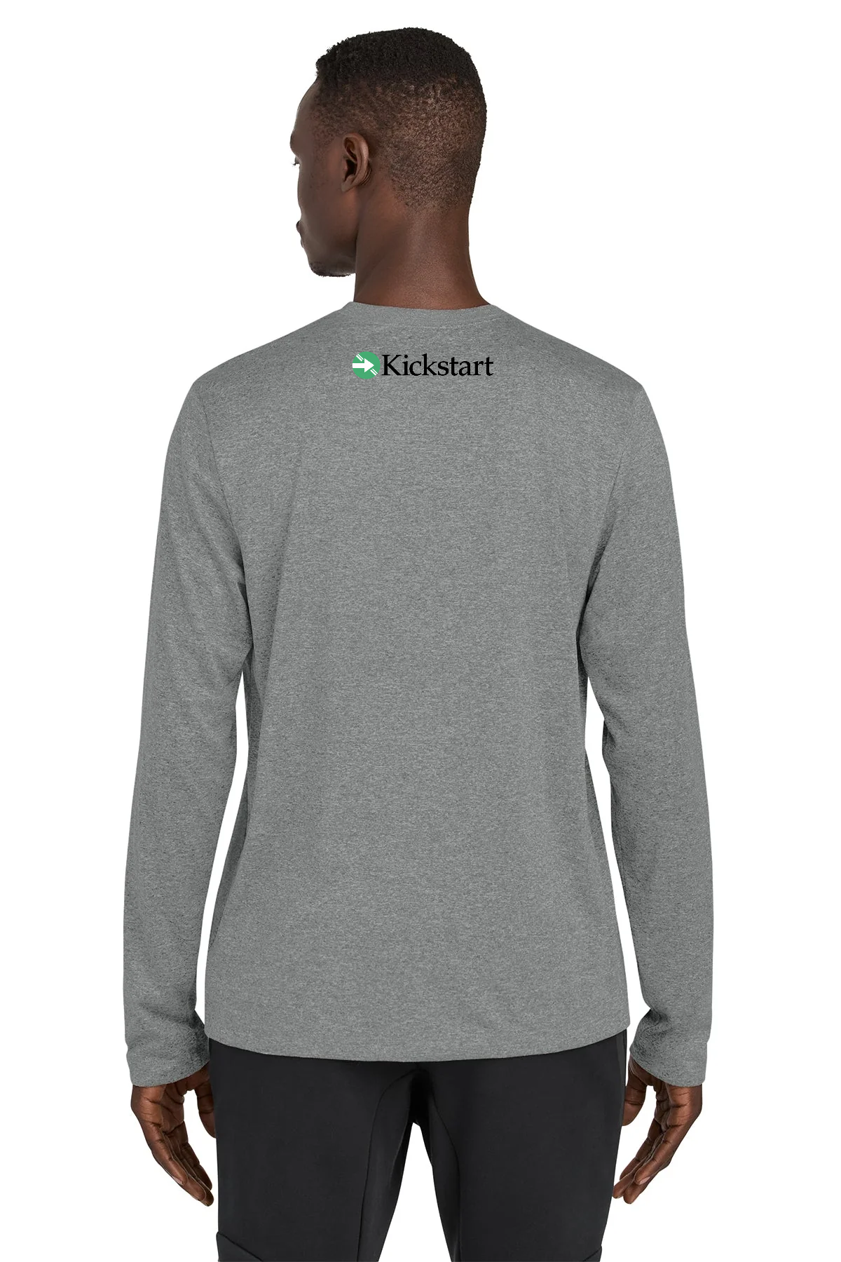 Nike Team rLegend Custom Long Sleeve Tee's, Carbon Heather [Georgia Kickstart]