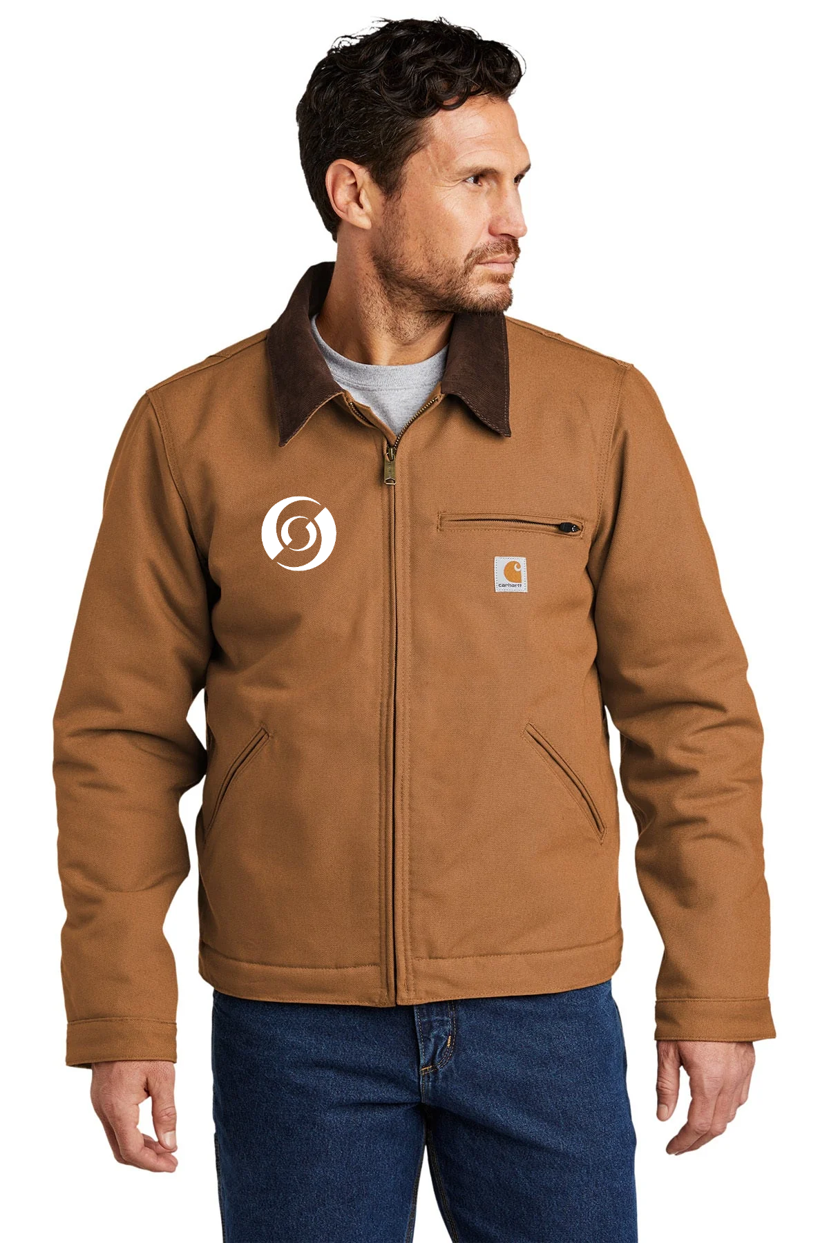 Carhartt Duck Detroit Branded Jackets, Carhartt Brown [Mechanical Solutions]