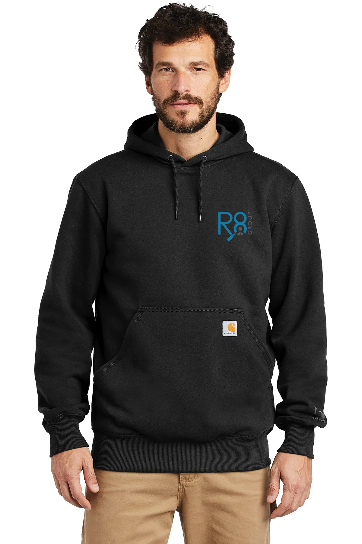 Carhartt Rain Defender Paxton Customized Hoodies, Black [Real8 Group]
