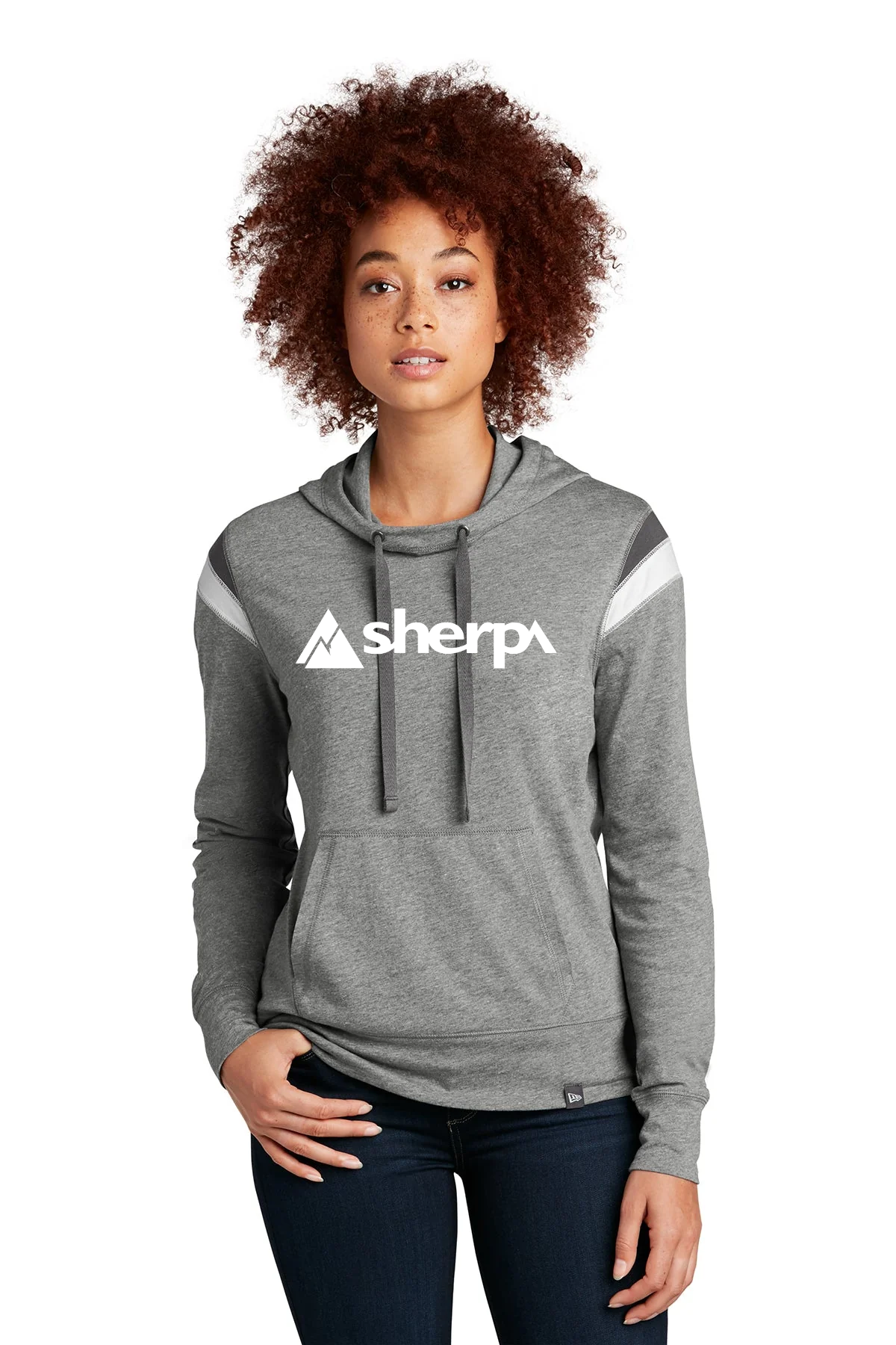 New Era Ladies Heritage Custom Hoodies, Shadow Grey Heather [Sherpa LLC]