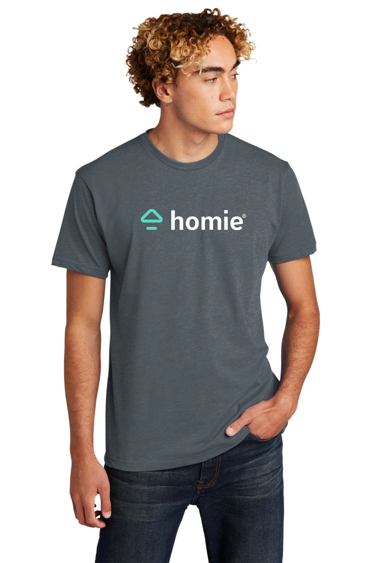 Next Level Unisex CVC Customized T-Shirts, Indigo [Homie Real estate]