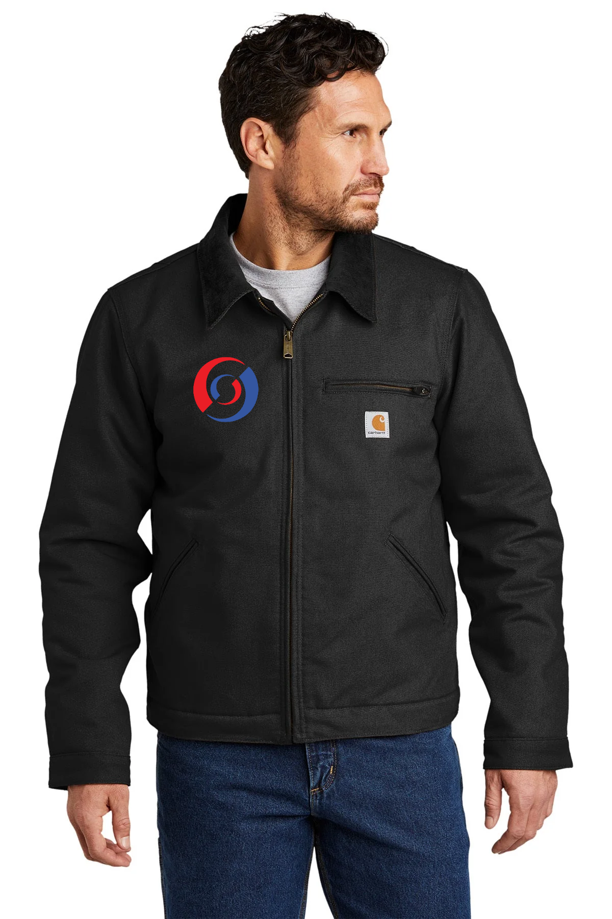 Carhartt Duck Detroit Branded Jackets, Black [Mechanical Solutions]