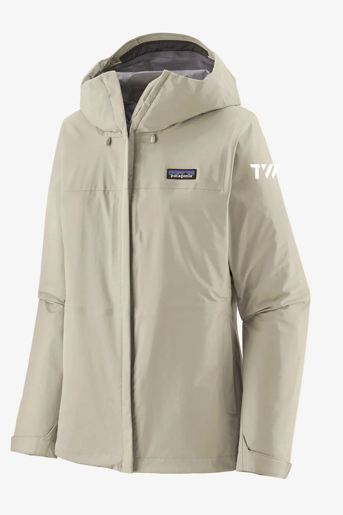 Patagonia Women's Torrentshell 3L Custom Rain Jackets, Wool White [TW Constructors]
