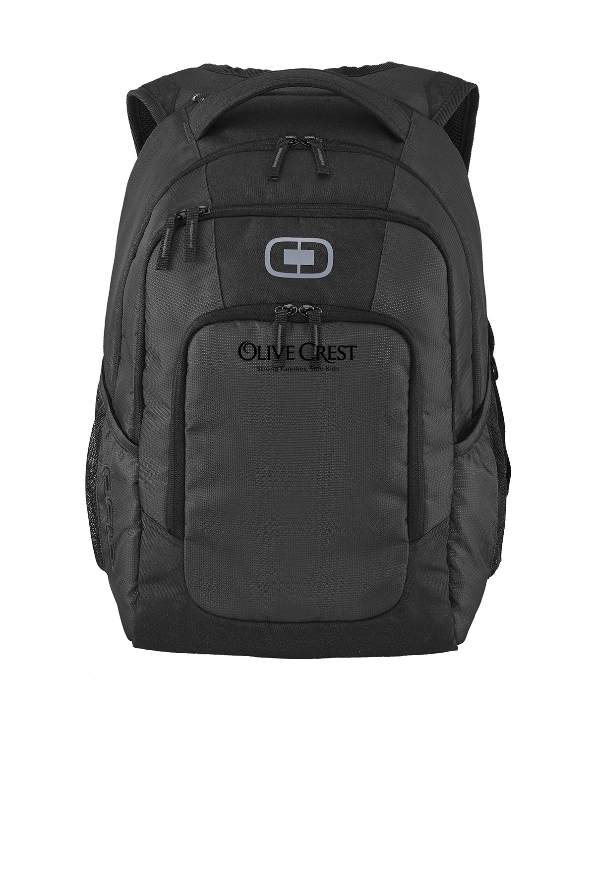 OGIO Logan Customzied Backpacks, Diesel Grey [Olive Crest]