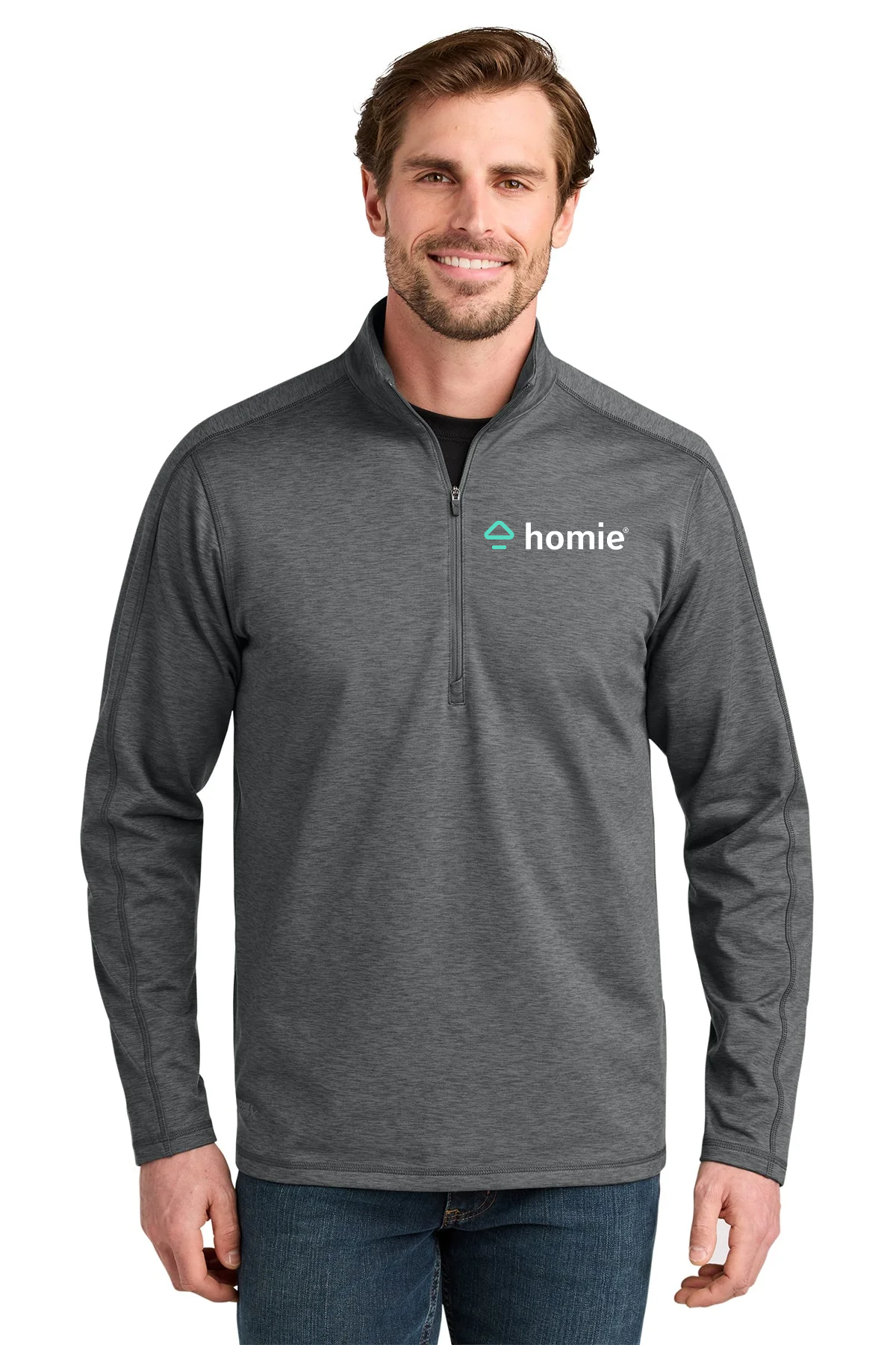 Eddie Bauer Adventurer Custom 1/4-Zips, Metal Grey Heather [Homie Real estate]