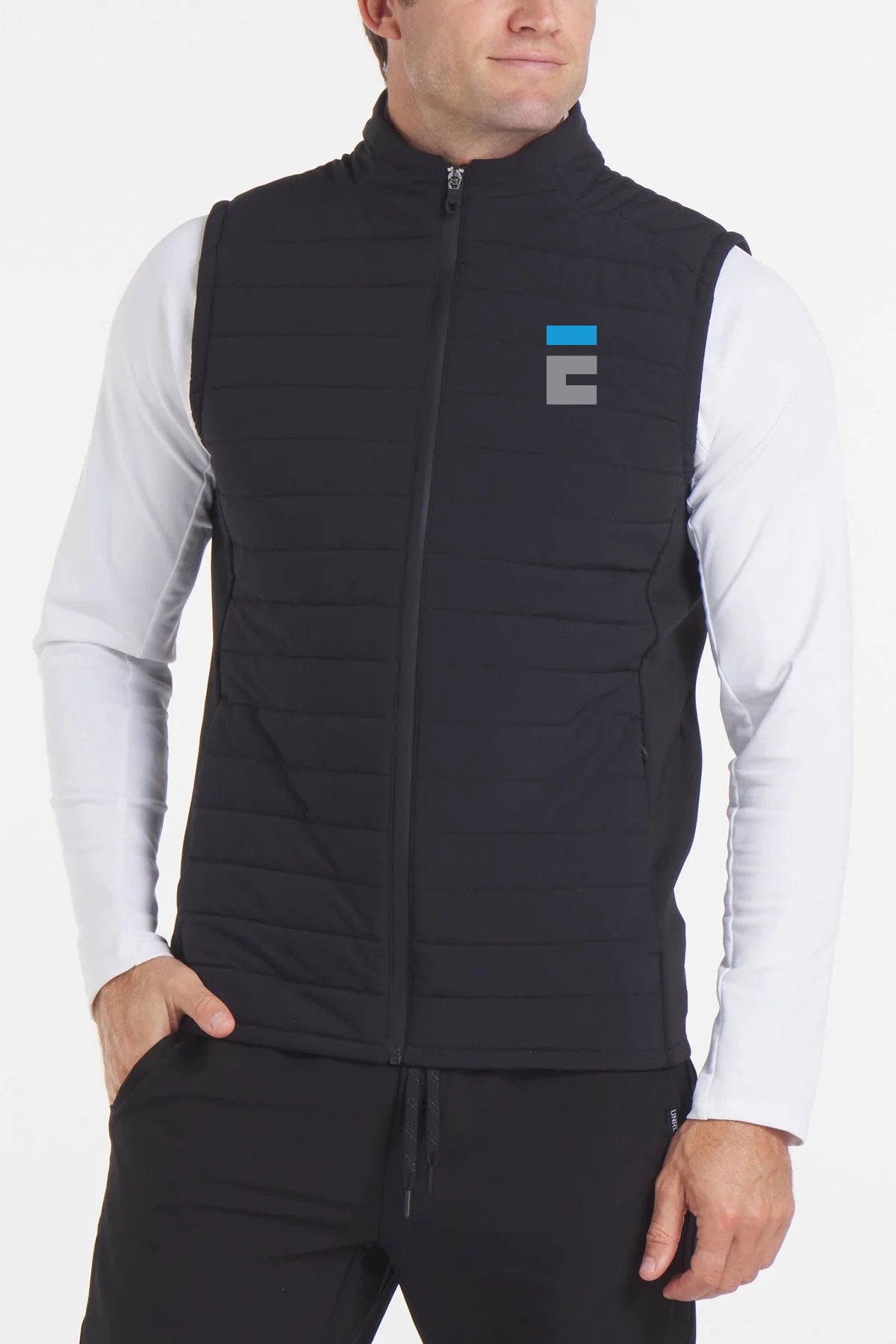 UNRL Vancouver Quilted Custom Vests, Black [Executive Construction]