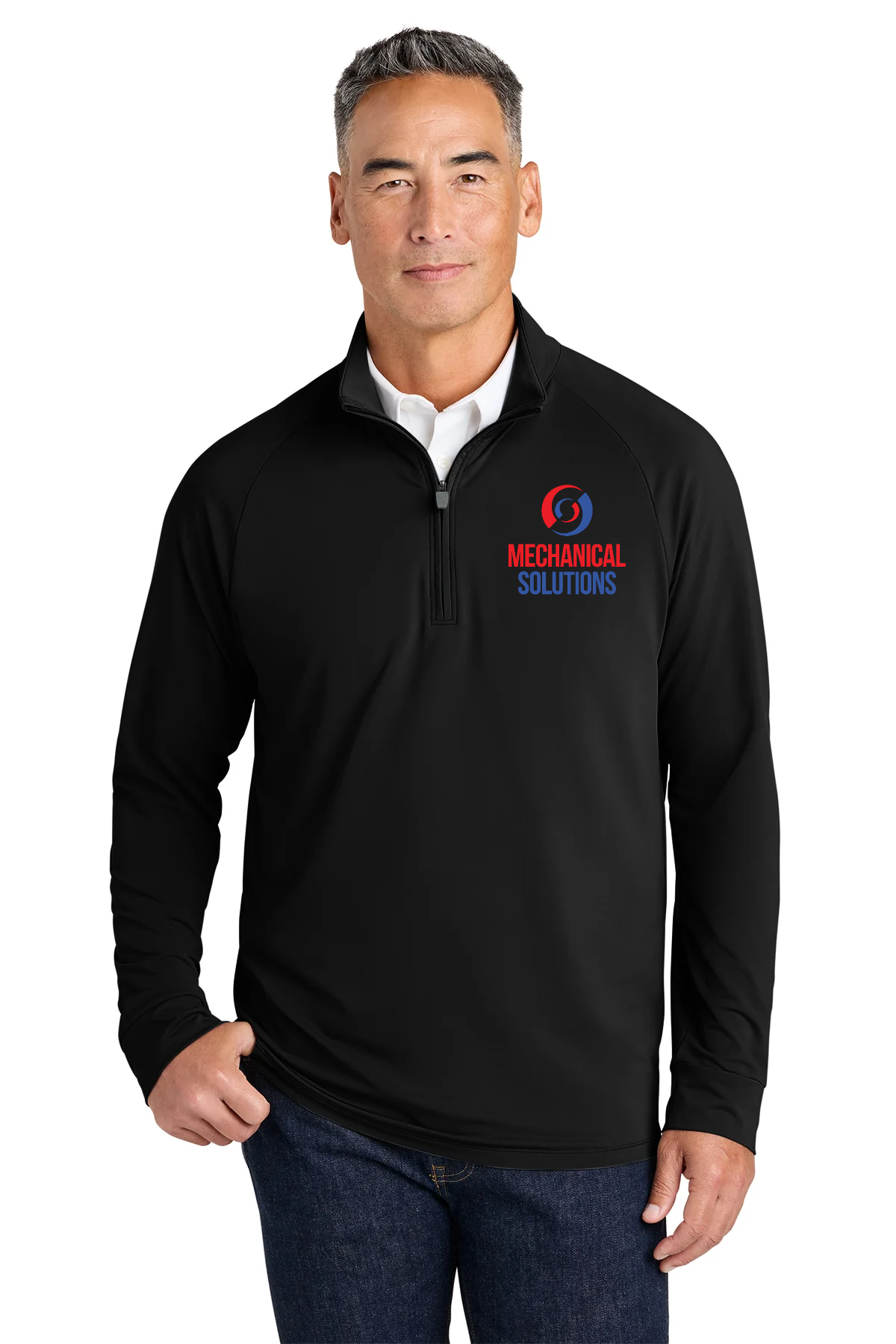 Brooks Brothers Luxe Performance Custom 1/4-Zips, Black [Mechanical Solutions]