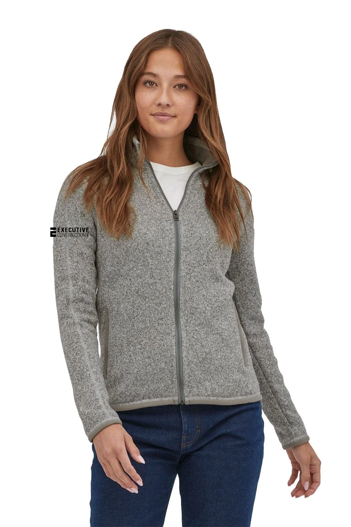 Patagonia Womens Better Sweater Fleece Custom Jackets, Birch White [Executive Construction]