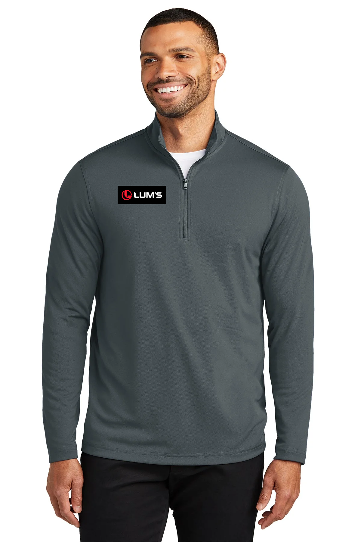 Port Authority Dry Zone UV Micro-Mesh Custom 1/4-Zips, Graphite [LUMS AUTO CENTER]