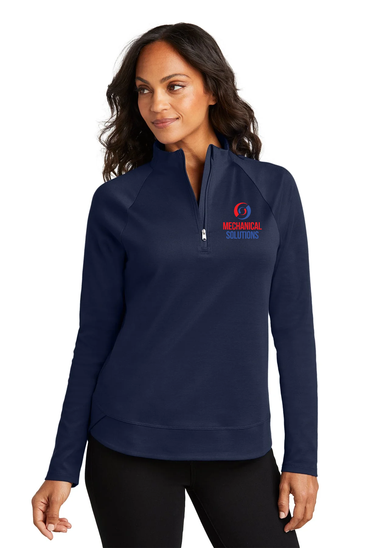 Port Authority Ladies C-Free Cypress Customized 1/4-Zips, True Navy [Mechanical Solutions]