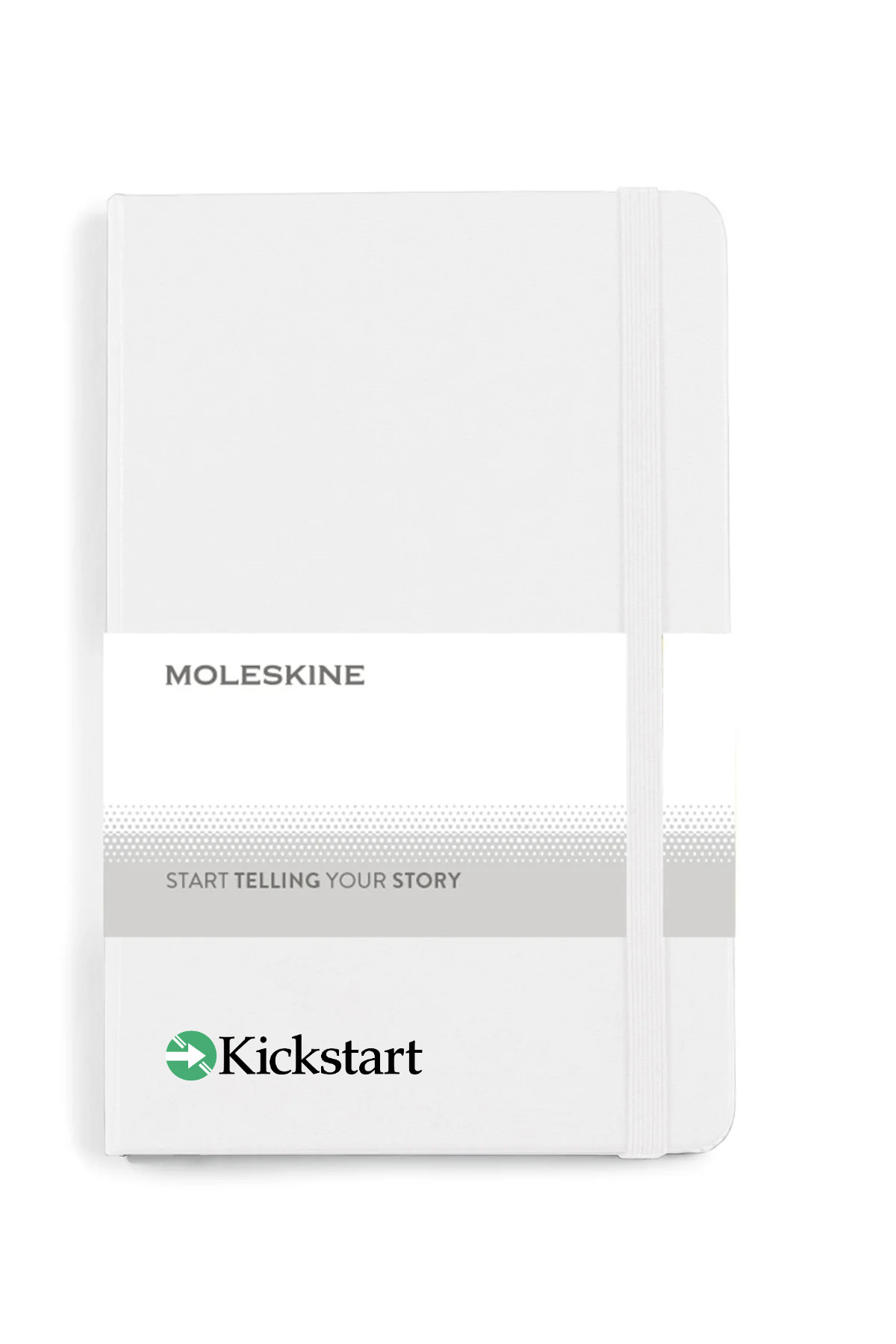 Moleskine Hard Cover Ruled Medium Notebook White [Georgia Kickstart]