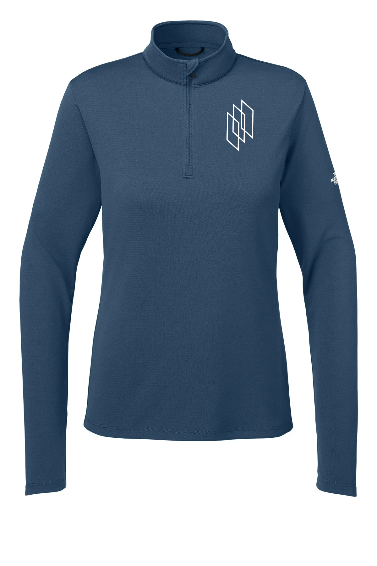 The North Face Womens Ambition Custom 1/4-Zips, Shady Blue [Glazing Solutions]