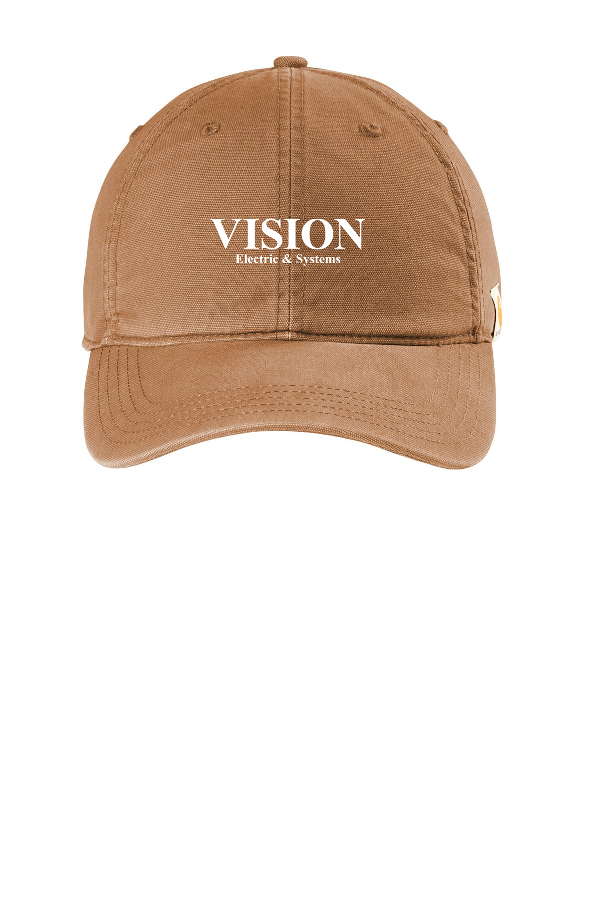 Carhartt Cotton Canvas Custom Caps, Carhartt Brown [Vision Electric and Systems]