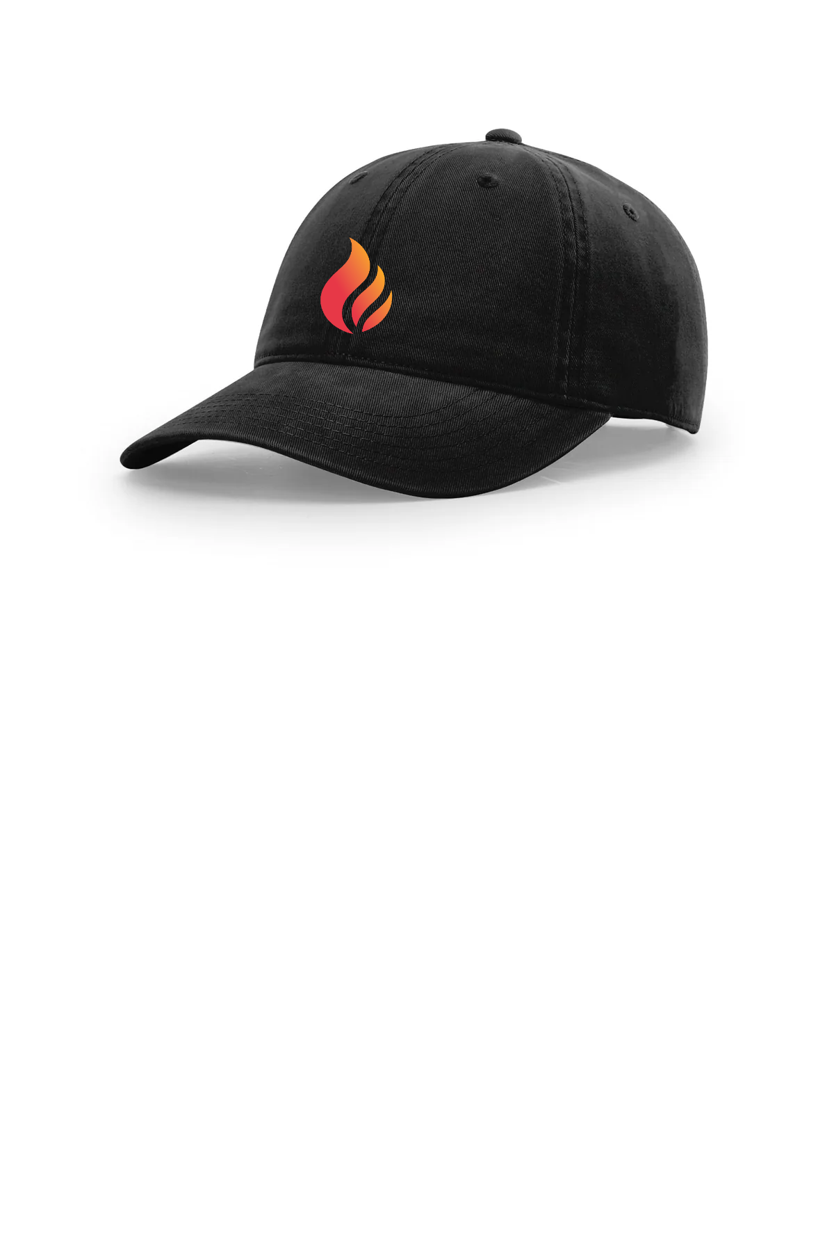 Richardson Custom Peached Cotton Twill, Black [Fire Solutions]