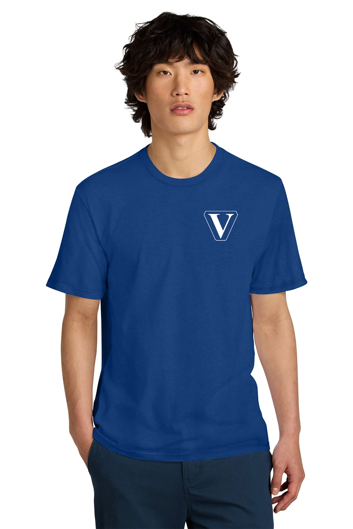 District Perfect Weight Custom Tees, Deep Royal [Vision Electric and Systems]