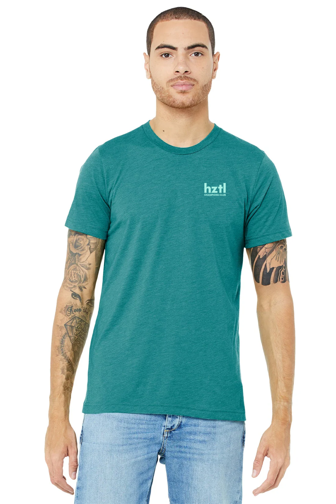 Bella Canvas Unisex Triblend T-Shirt, Teal [Horizontal]