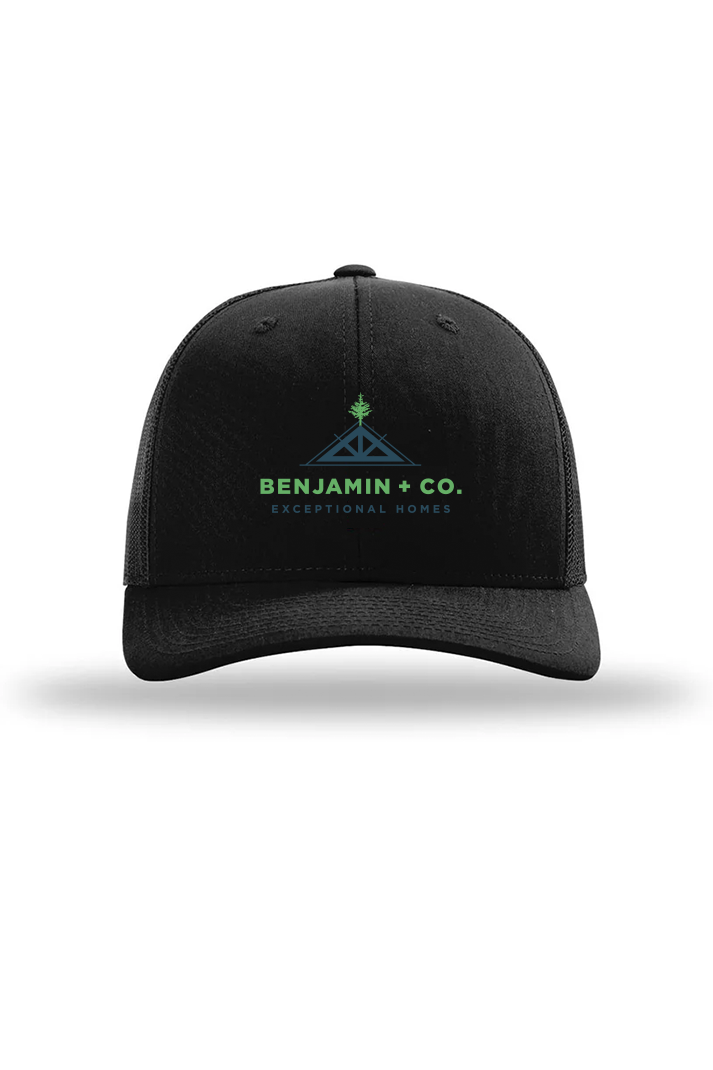 Richardson 112+ R-Flex Adjustable Trucker, Black [Benjamin and Company]