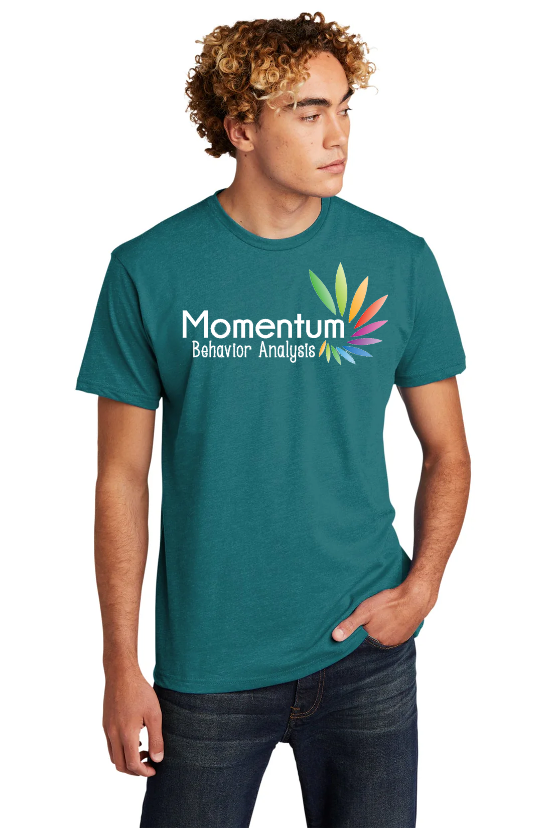Next Level Unisex CVC T-Shirt, Teal [Momentum Behavior Analysis]