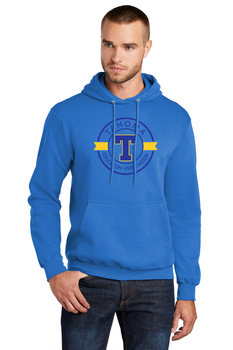 Port & Company Core Fleece Hoodie, Royal [Tahoma Education Association]