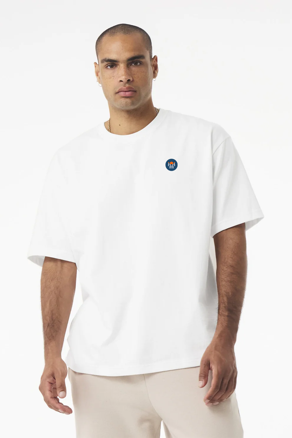 Bella Canvas Unisex Heavyweight Tee, White - Embroidery [Reynolds and Moore]