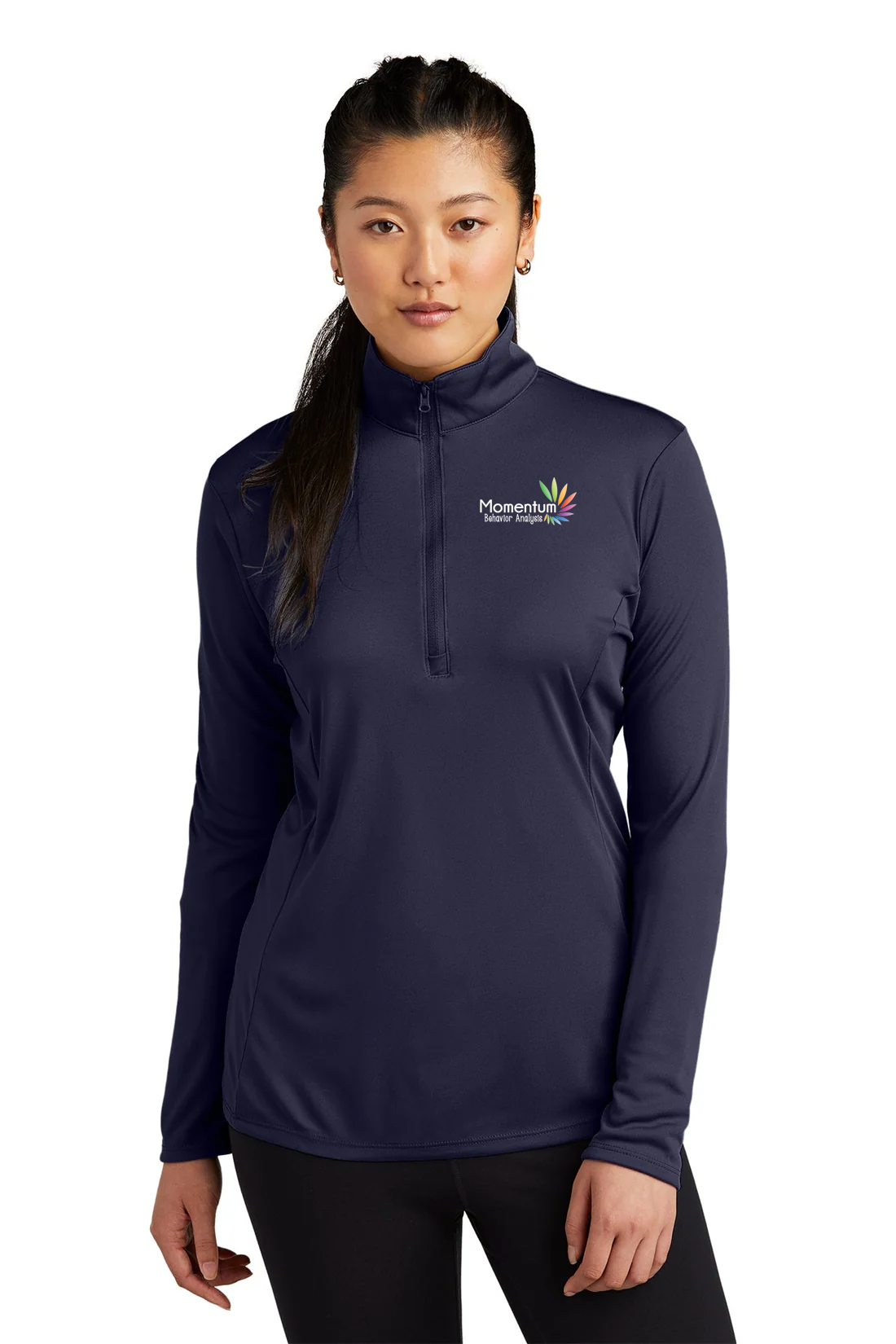 Sport-Tek Ladies PosiCharge Competitor 1/4-Zip Pullover, True Navy [Momentum Behavior Analysis]