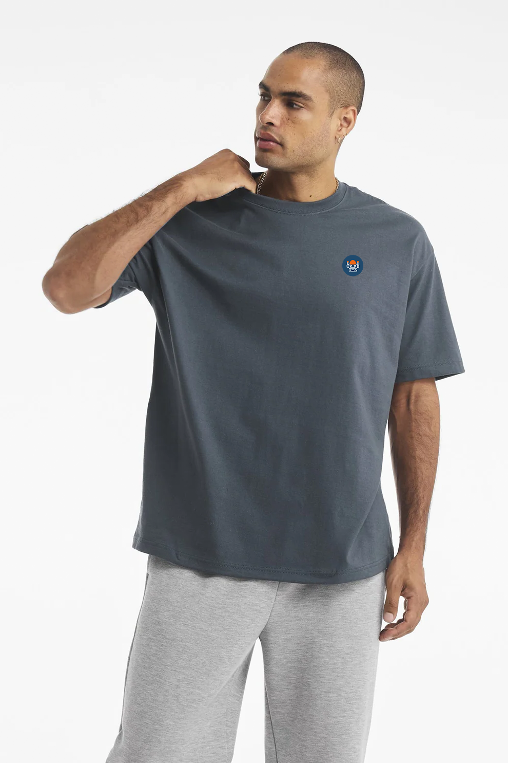Bella Canvas Unisex Heavyweight Tee, Vintage Navy - Embroidery [Reynolds and Moore]