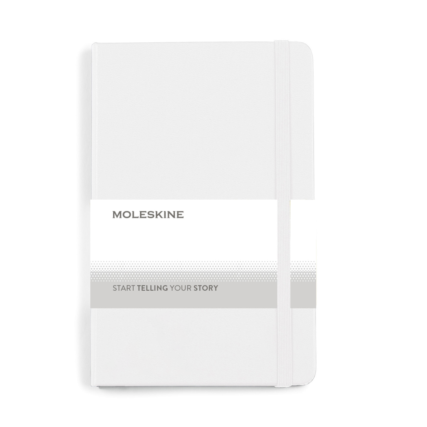 Moleskine Hard Cover Ruled Medium Notebook White [Fooda]