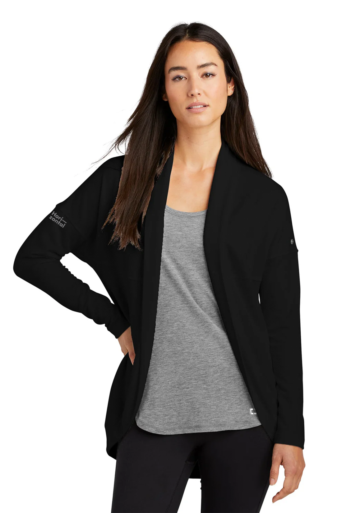 OGIO Ladies Luuma Cocoon Fleece, Blacktop [Horizontal Talent]