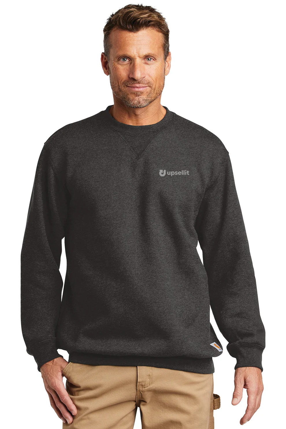 Carhartt Midweight Sweatshirt, Carbon Heather [USI Technologies, Inc]