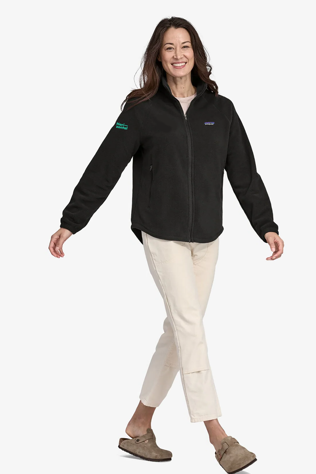 Patagonia Womens Classic Microdini Jacket, Black [Horizontal Talent]