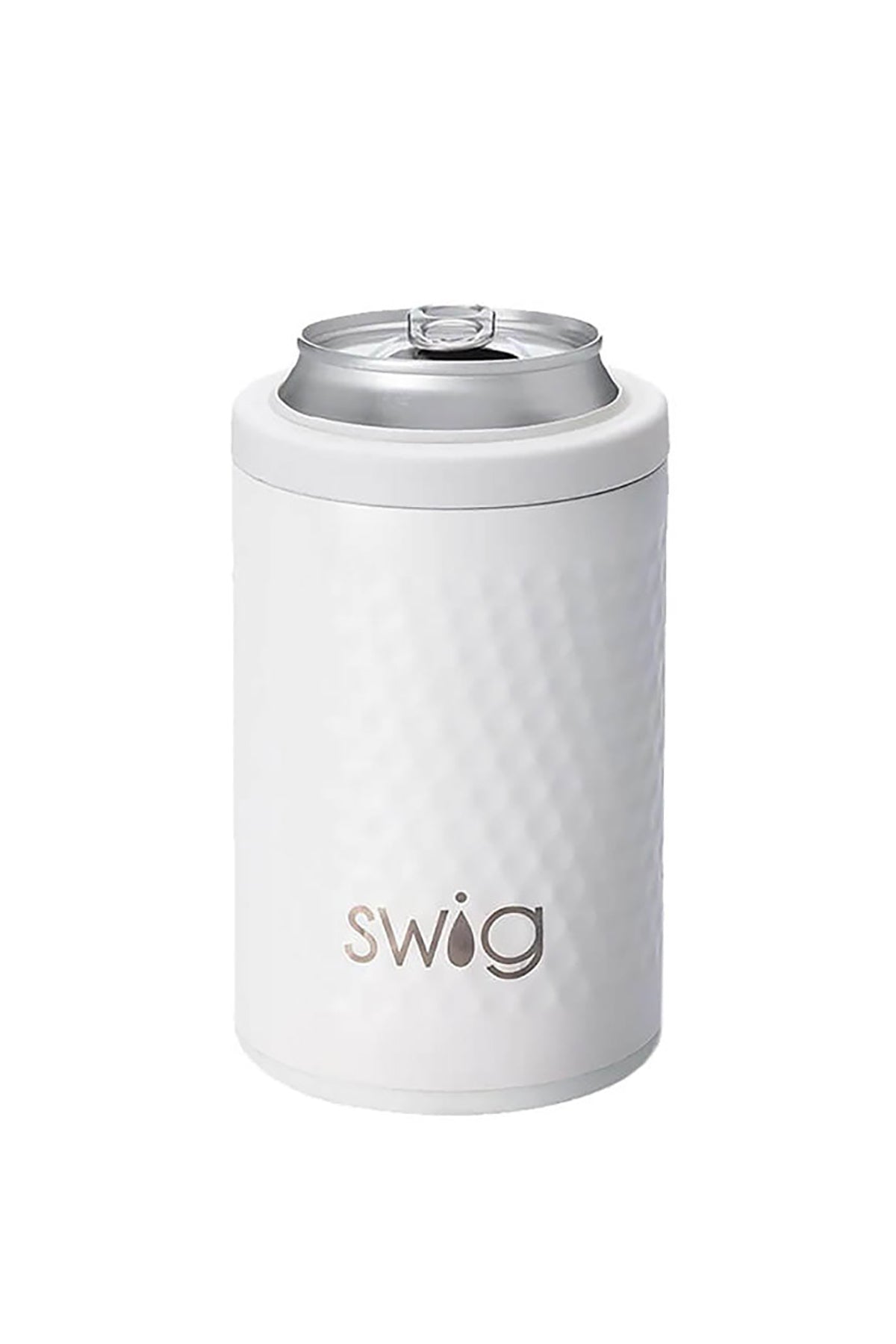 Swig 12 Oz Golf Partee Custom Can & Bottles Coolers, White