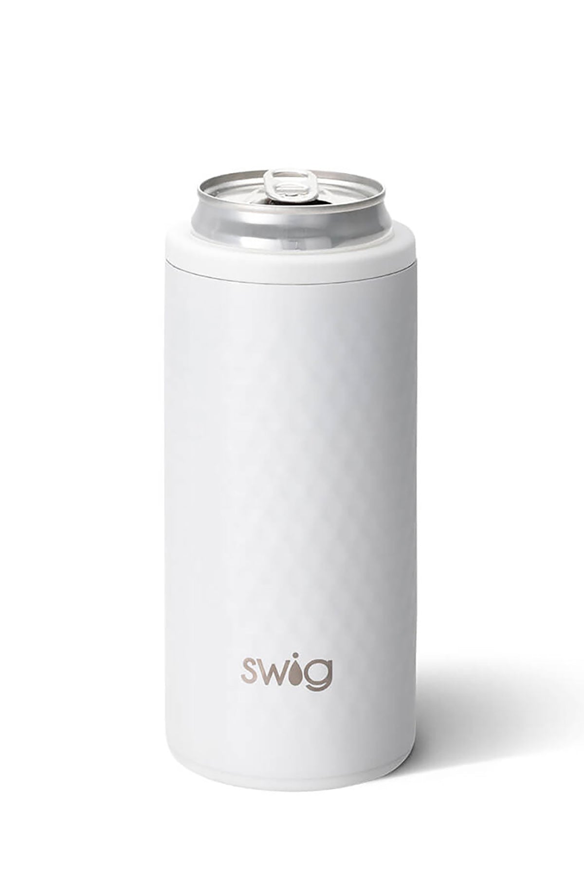 Swig 12 Oz Custom Skinny Can Coolers-Golf Partee, White