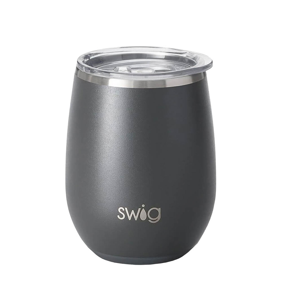 Swig 14 Oz Stemless Custom Wine Cups, Grey [Fooda]